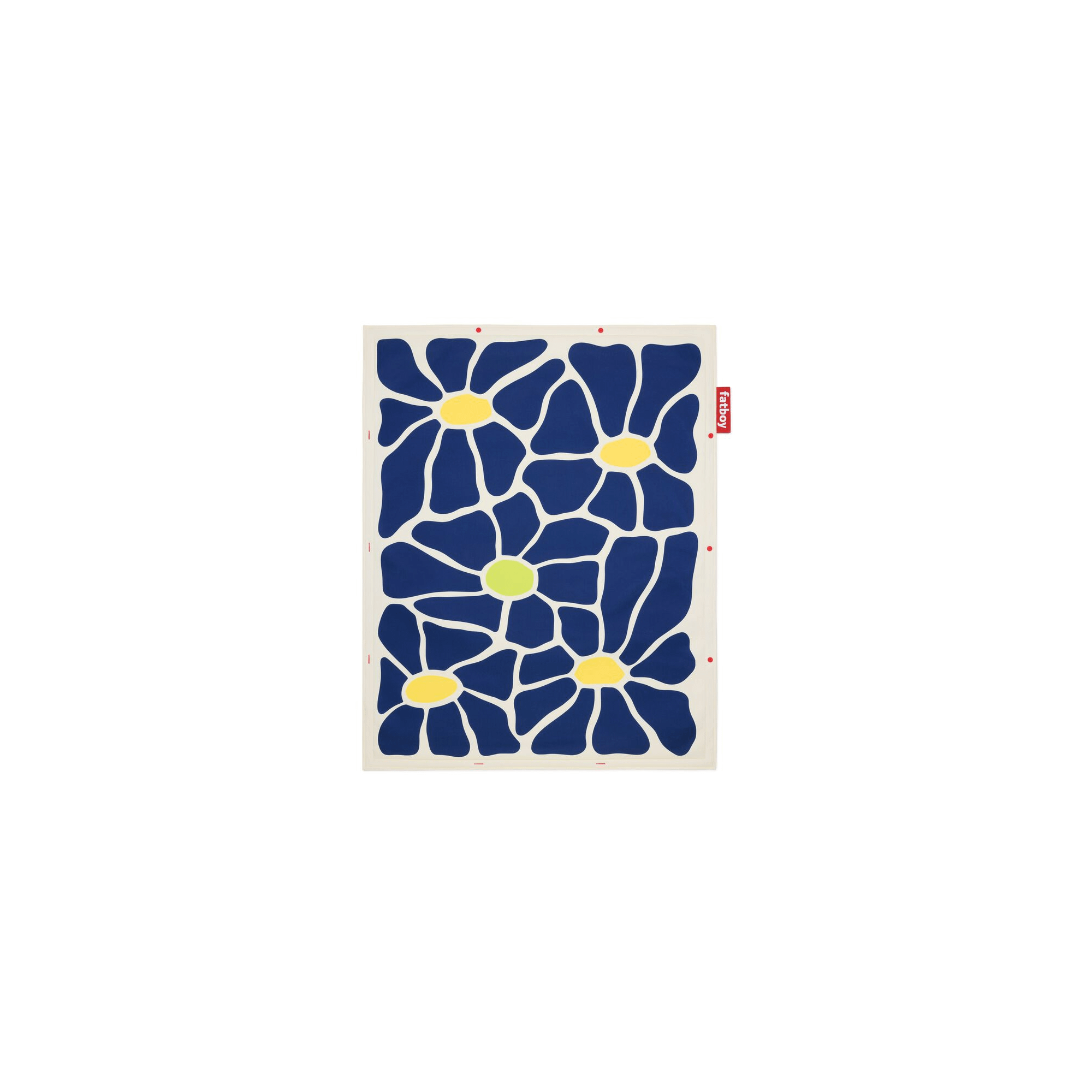 Fatboy Flying Carpet Teppich 140x180 cm Marineblau/ Creme