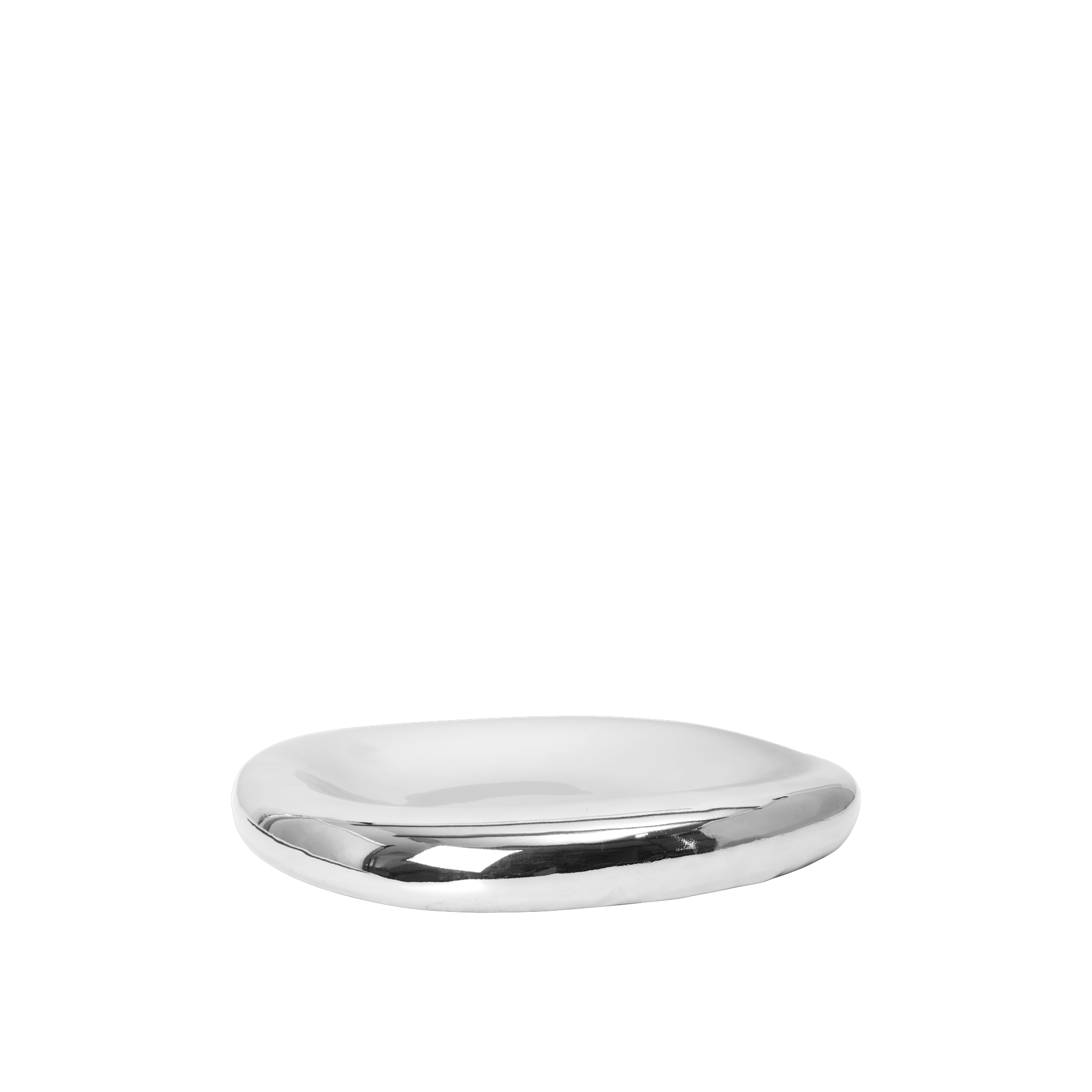 Centro de mesa Bellure de Ferm Living Ø35 Plata