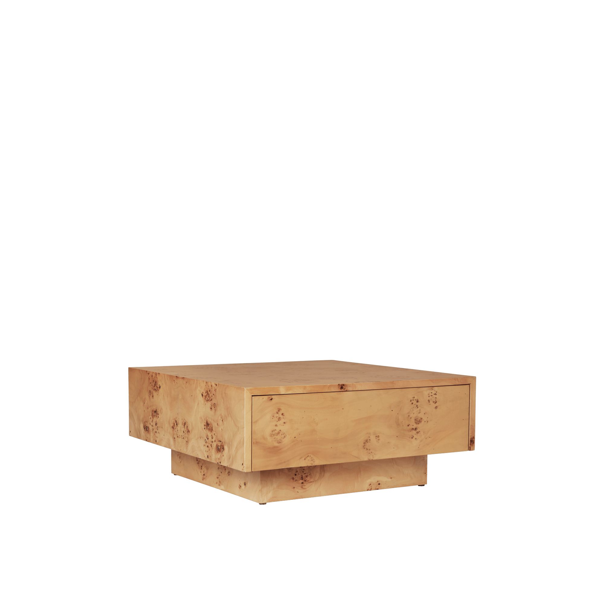 Mesa de centro con almacenamiento de madera de nogal de Ferm Living, roble natural