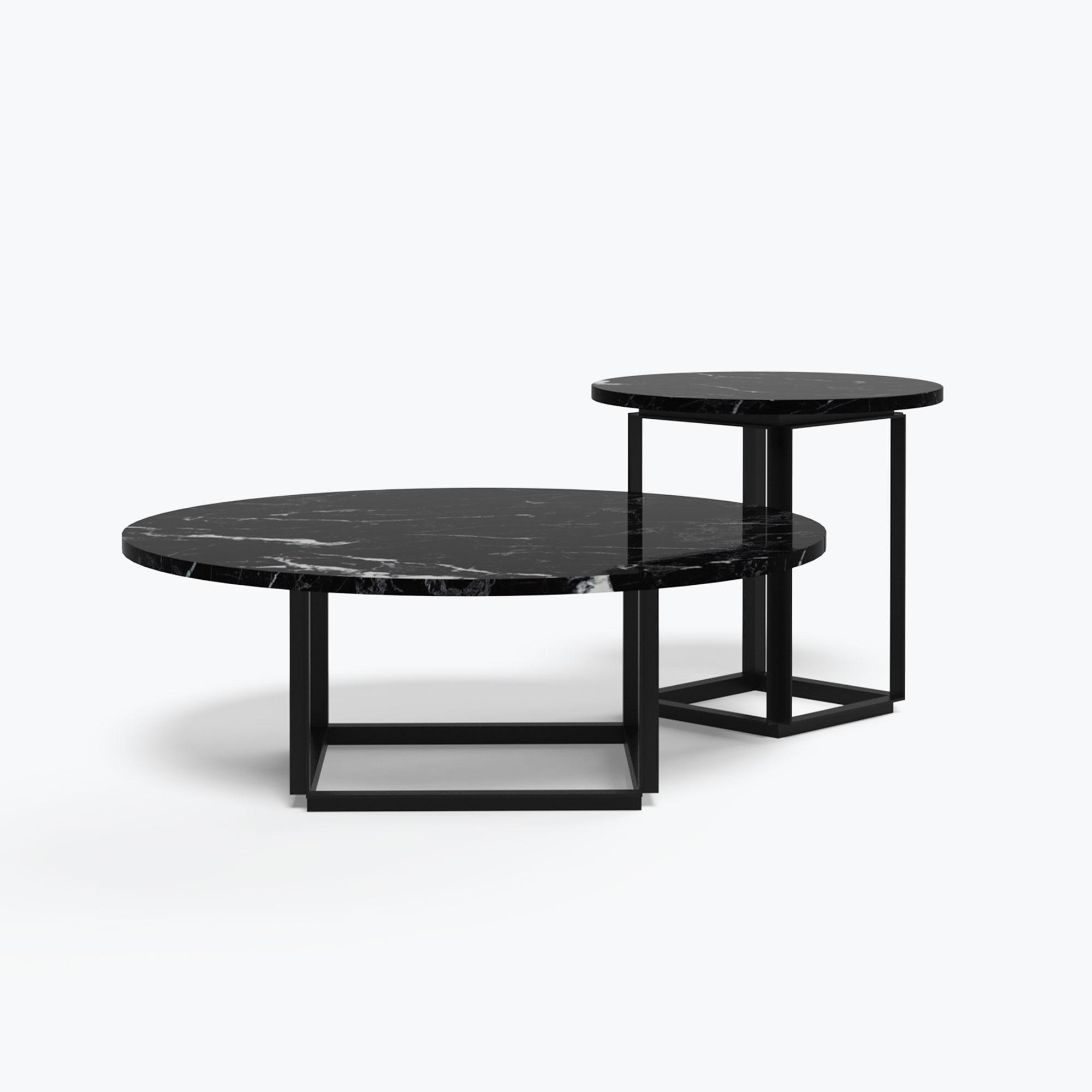 Florence Coffee Table Ø50 Black Marquina Marble From New Works Free Shipping!