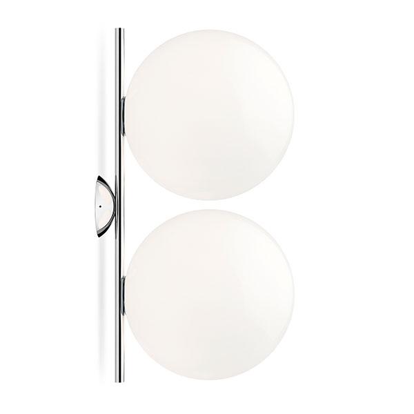 Flos IC C/W2 Double Væglampe Krom