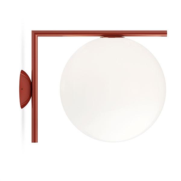 Flos IC C/W2 Wall Lamp Red Burgundy