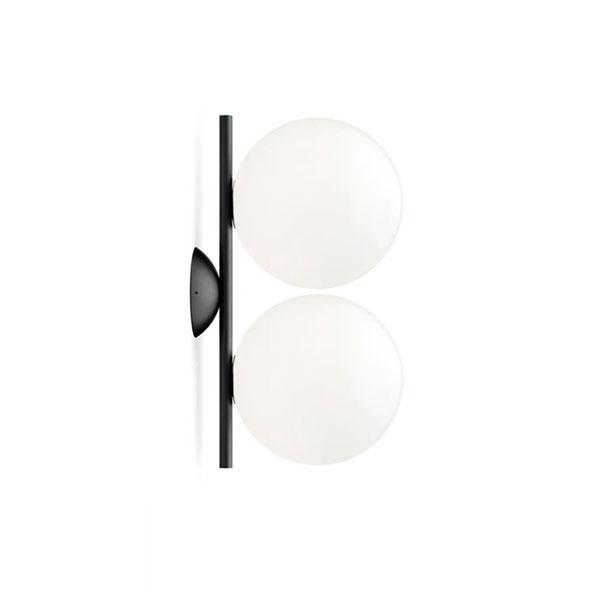 Flos IC C/W1 Double Wall Lamp Black