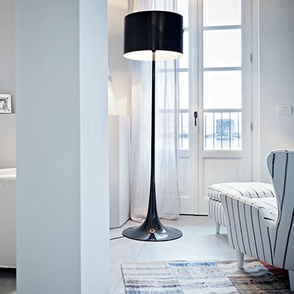 Flos Spun Light F Floor Lamp Black