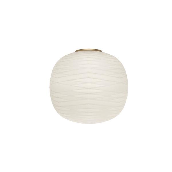 Foscarini Gem Semi Wall Lamp Gold/White