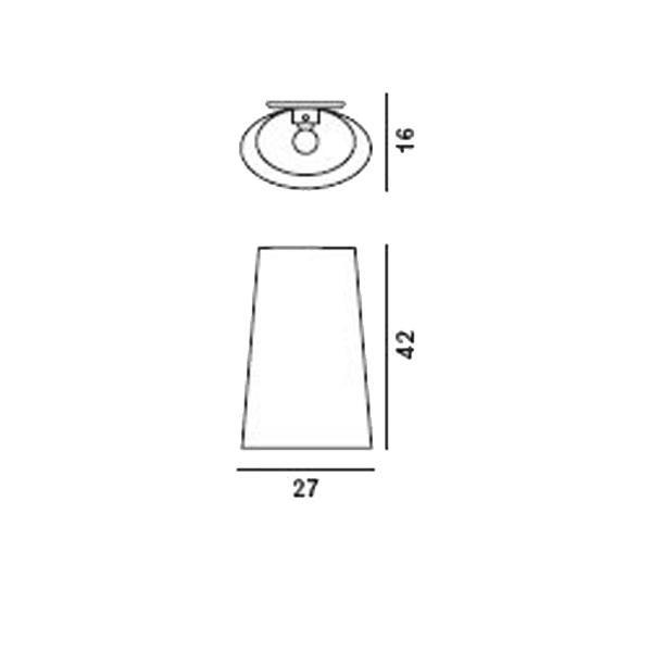 Foscarini Kite Vägglampa Skiss