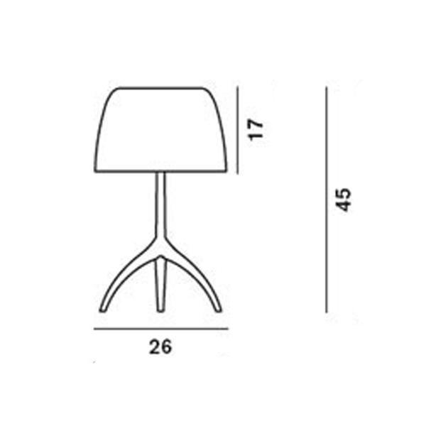 Foscarini Lumiere Bordslampa Grande Skiss