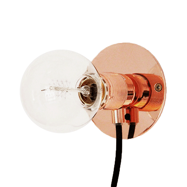 FRAMA E27 Wall Lamp Copper Small