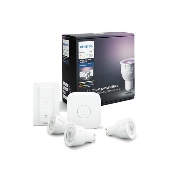 Philips Hue White & Color Ambiance 5.7W GU10 Starter Kit