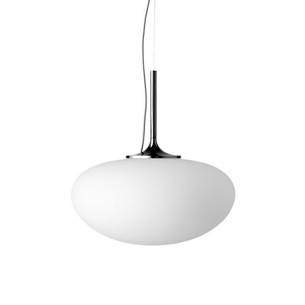 GUBI Stemlite Lampadario Cromo Nero Ø38