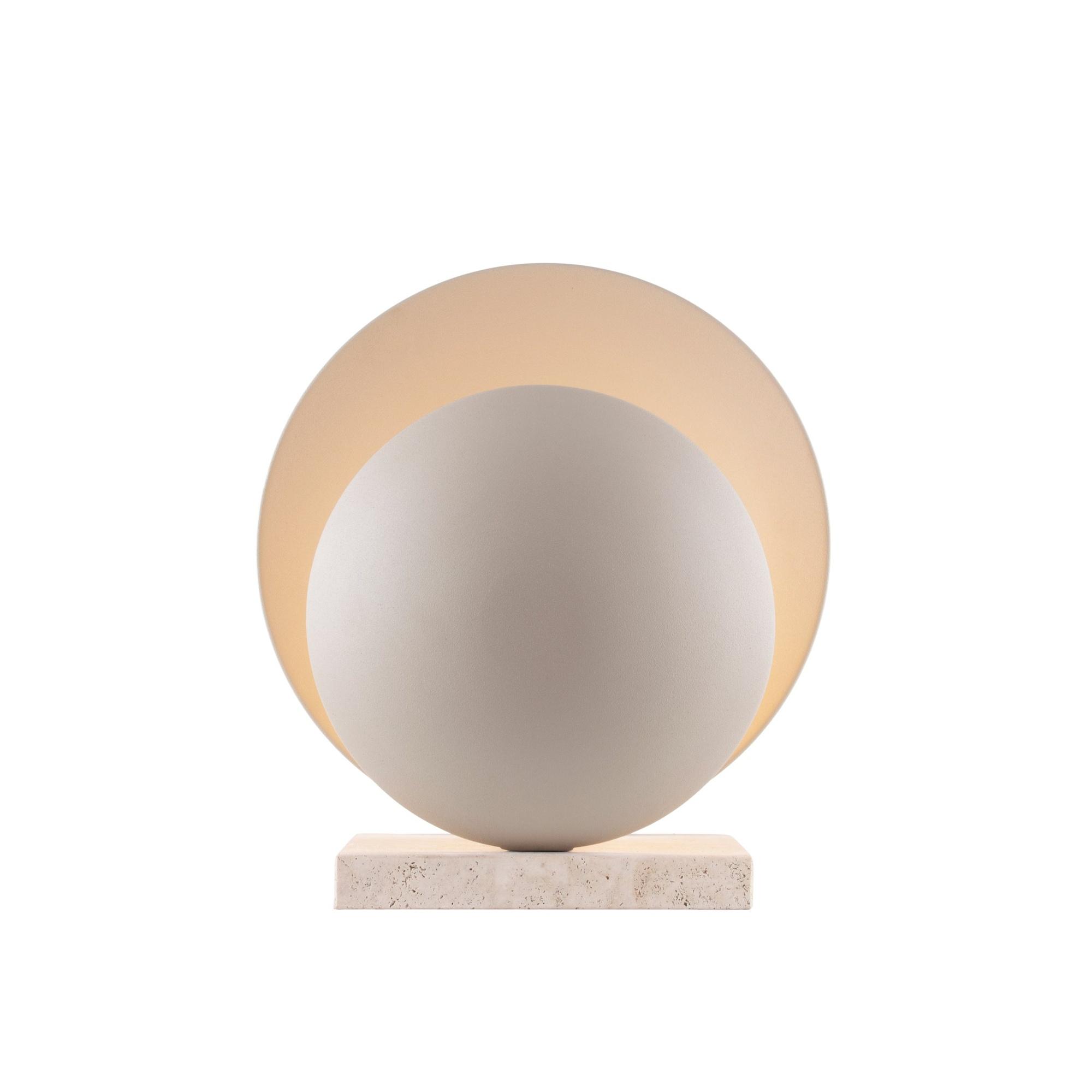 Globen Lighting Orbit Bordslampa Beige/ Beige Travertin