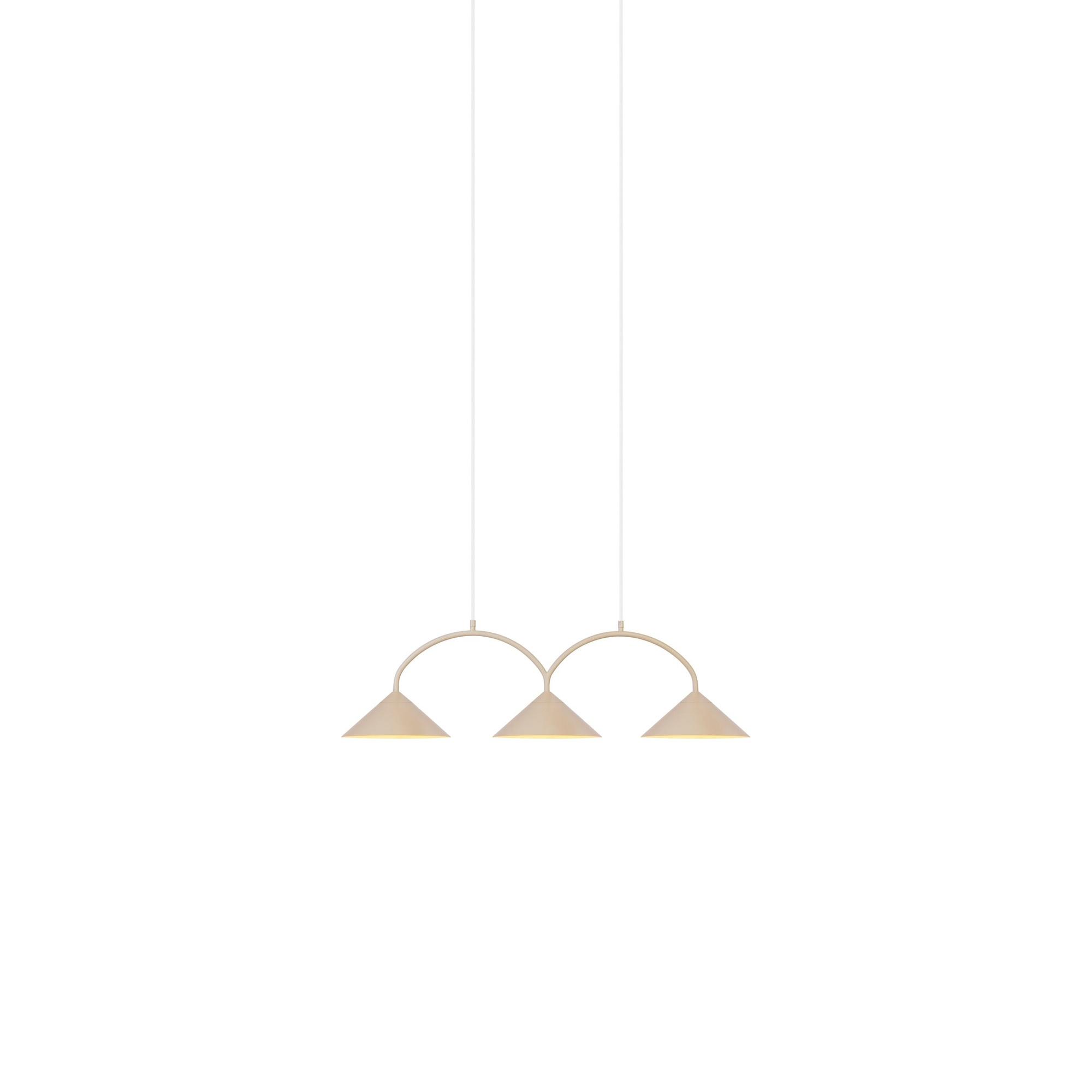 Globen Lighting Curve 3 Taklampa Beige