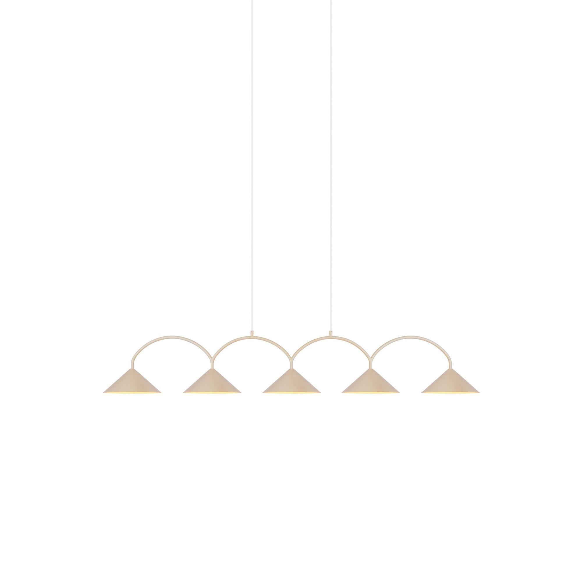 Globen Lighting Curve 5 Taklampa Beige