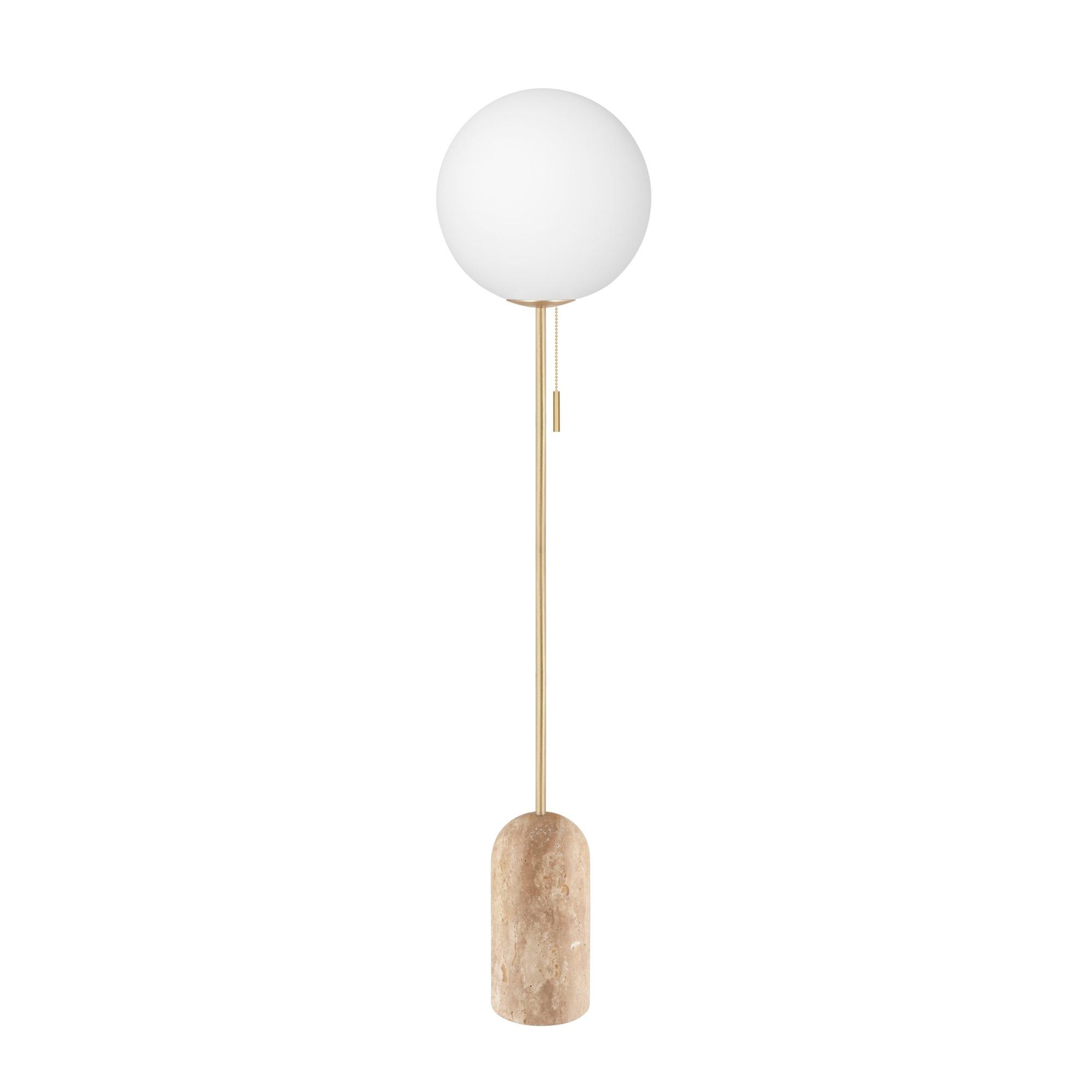 Globen Lighting Torrano Golvlampa Beige Travertin