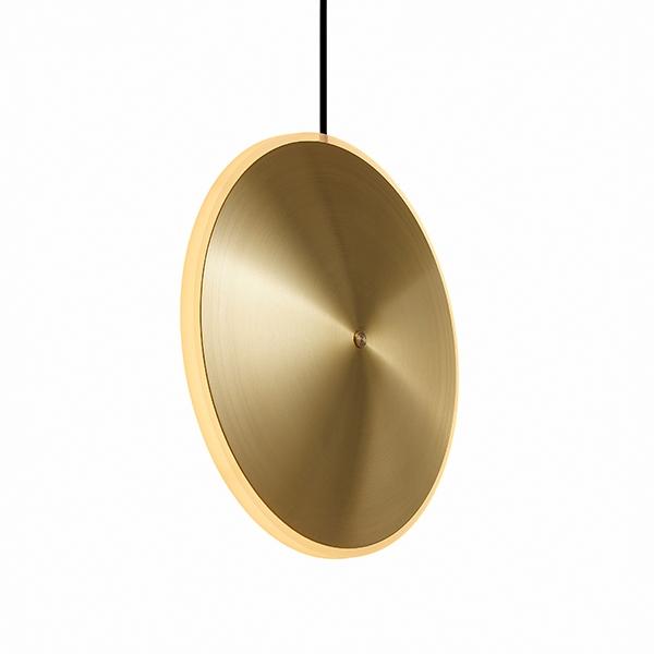 Graypants Chrona Dish 10 Vertical Pendant Brass