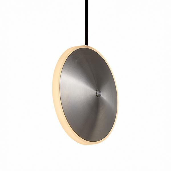 Graypants Chrona Dish 6 Vertical Pendant Brushed Steel