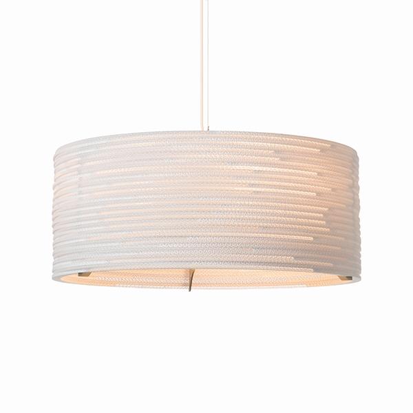 Graypants Scraplight Drum 24 Pendant Medium White