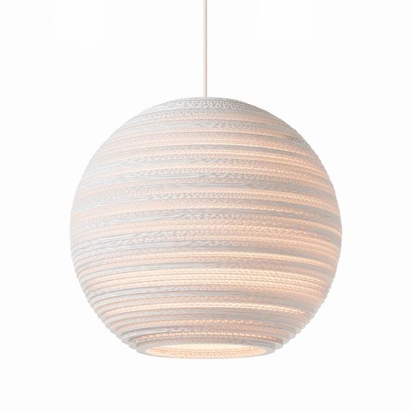 Graypants Scraplight Moon 14 Suspension Medium Blanc