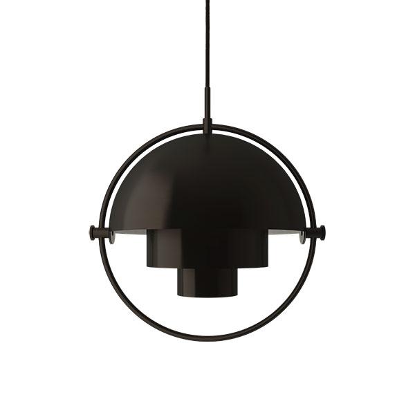 GUBI Multi-Lite Lampadario Grande Nero Ottone