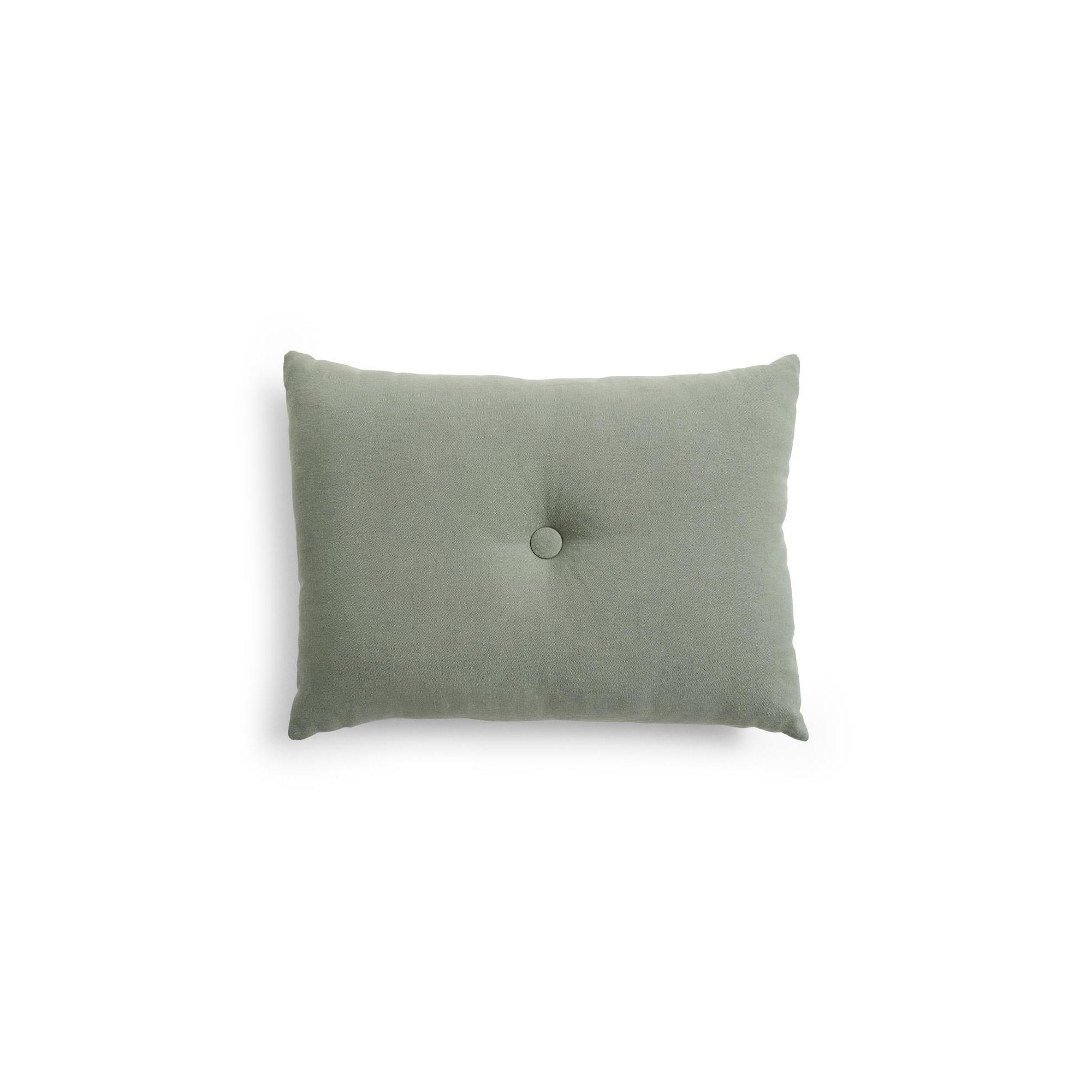 HAY Dot Linen Cushion 60x45 Pine Green