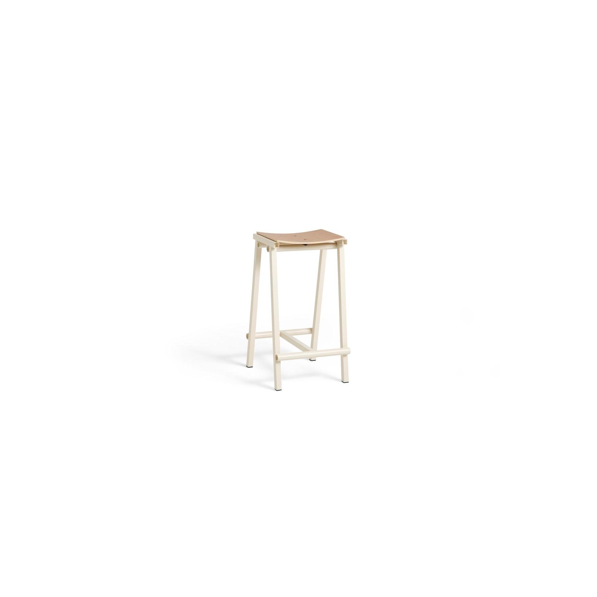 HAY Taburete 8 Bar Stool H65 Eggshell