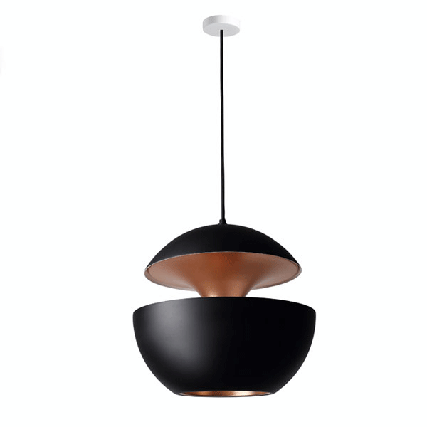 Here Comes The Sun Pendant Black & Copper Ø55 cm