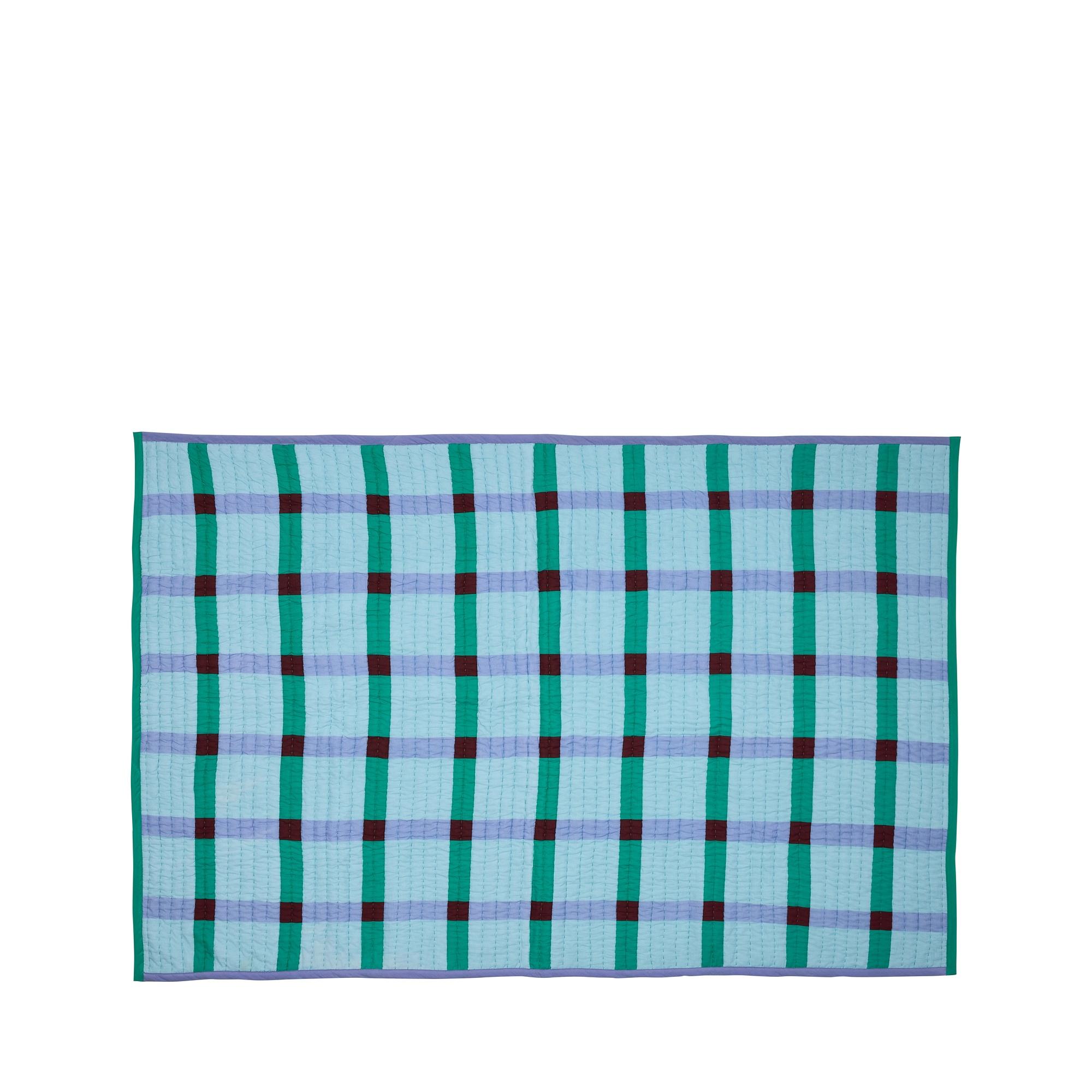 Alfombra Hübsch Tento Azul/ Verde