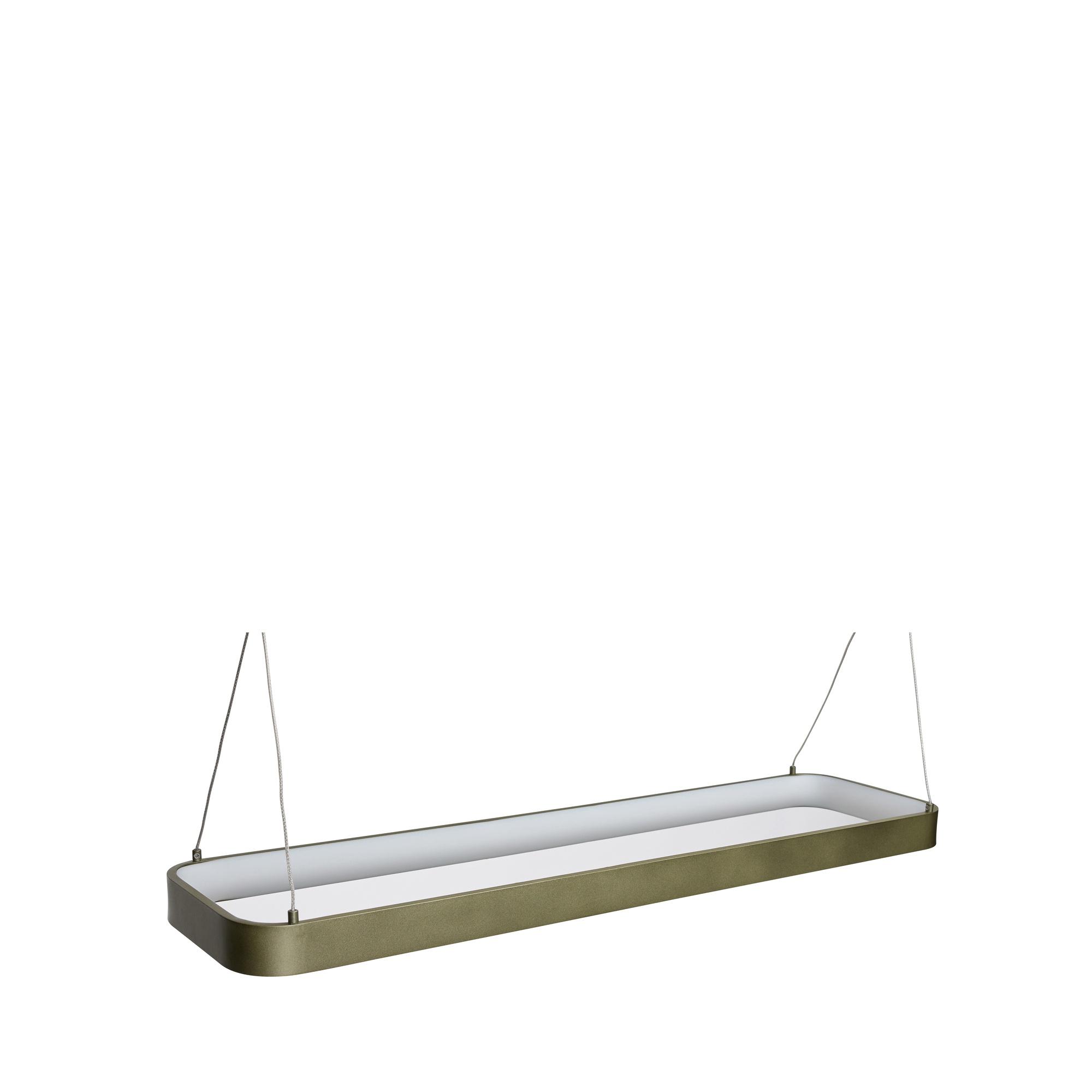 Hübsch Lámpara Lámpara colgante Grande metalizada verde oscuro