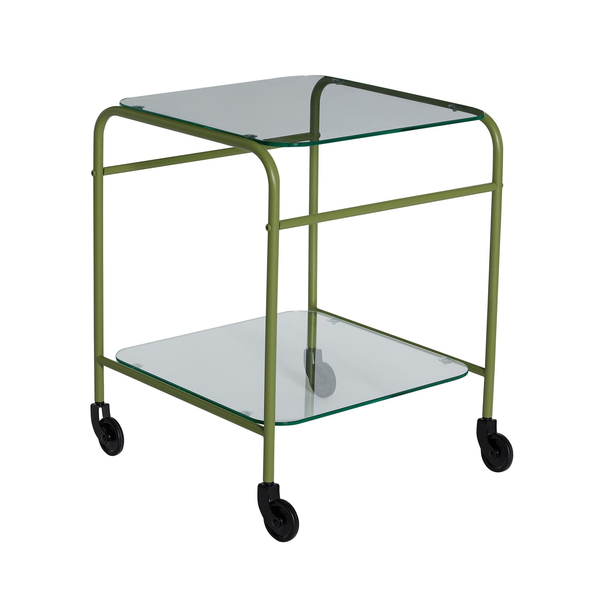 Hübsch Zephyr Rolling Table Green