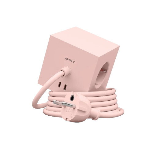 Avolt Square 1 USB C e Magnete 180 cm Nuovo Rosa