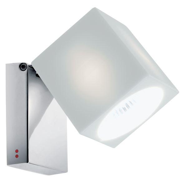 Fabbian Ice Cube Classic Lampa Ścienna i Sufitowa Biała z Wyjściem Na Kabel