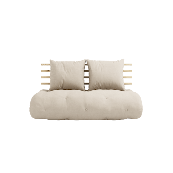 Karup Design Shin Sano Sofa With Mattress Beige/ Clear Lacquered