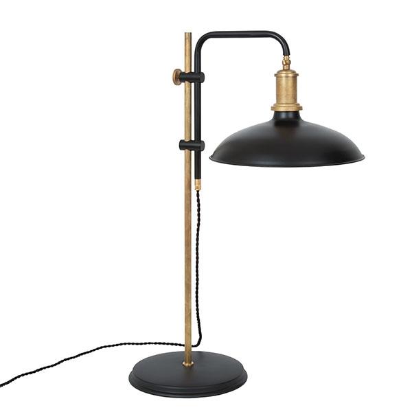 Konsthantverk Kavaljer Bordslampa - Matt Svart & Rå Mässing