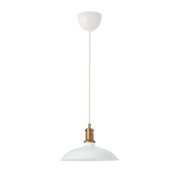 Konsthantverk Kavaljer Pendant - Matt White & Raw Brass