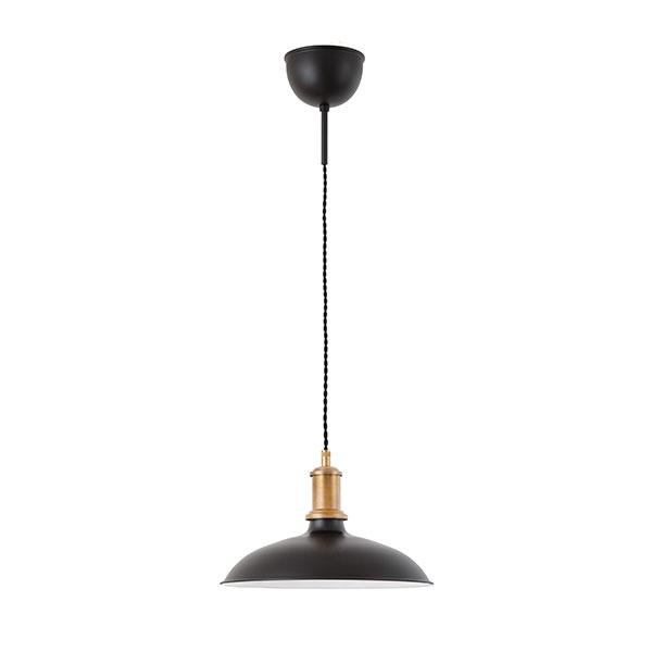 Konsthantverk Kavaljer Pendant - Matt Black & Raw Brass