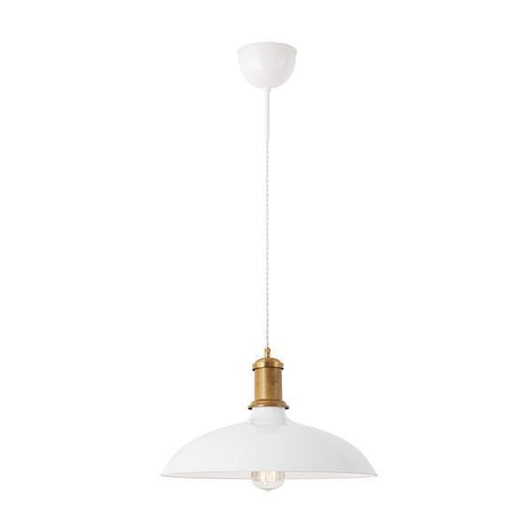 Konsthantverk Kavaljer Pendant - Matt White & Raw Brass