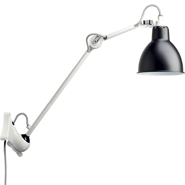 Lampe Gras N222 Væglampe Hvid & Mat Sort
