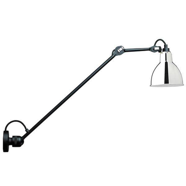 Lampe Gras N304 L60 Wandlamp Met Zwart & Chroom Hardwired