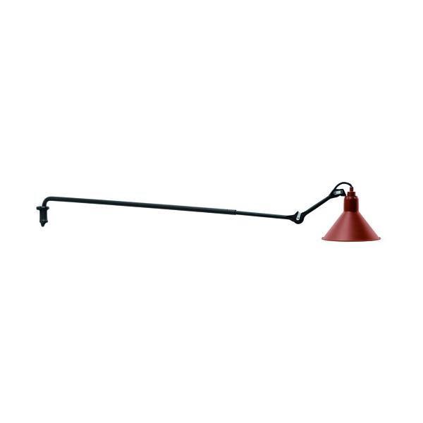 Lampe Gras N213 Applique Nero Opaco E Rosso Opaco