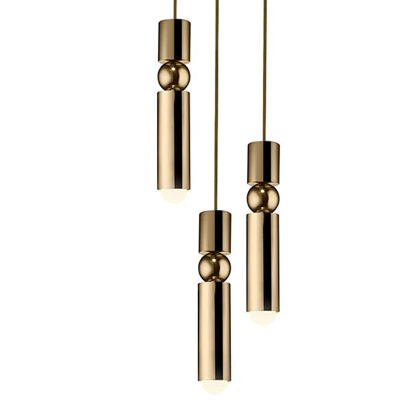 Lee Broom Fulcrum Pendant 3 Pcs Gold