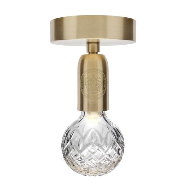 Lee Broom Crystal Bulb Kattovalaisin Kirkas/messinki