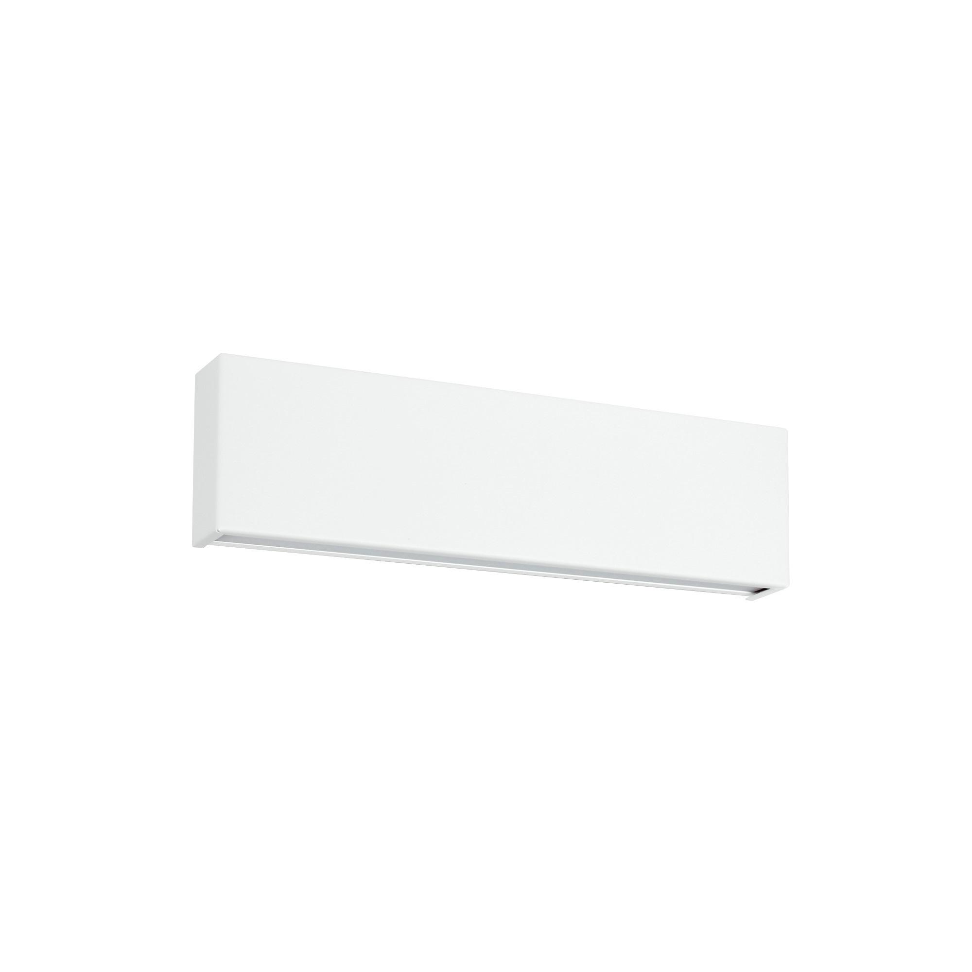 Lámpara de pared Linea Light Box_W2 Bi Emission Ø31 Blanco