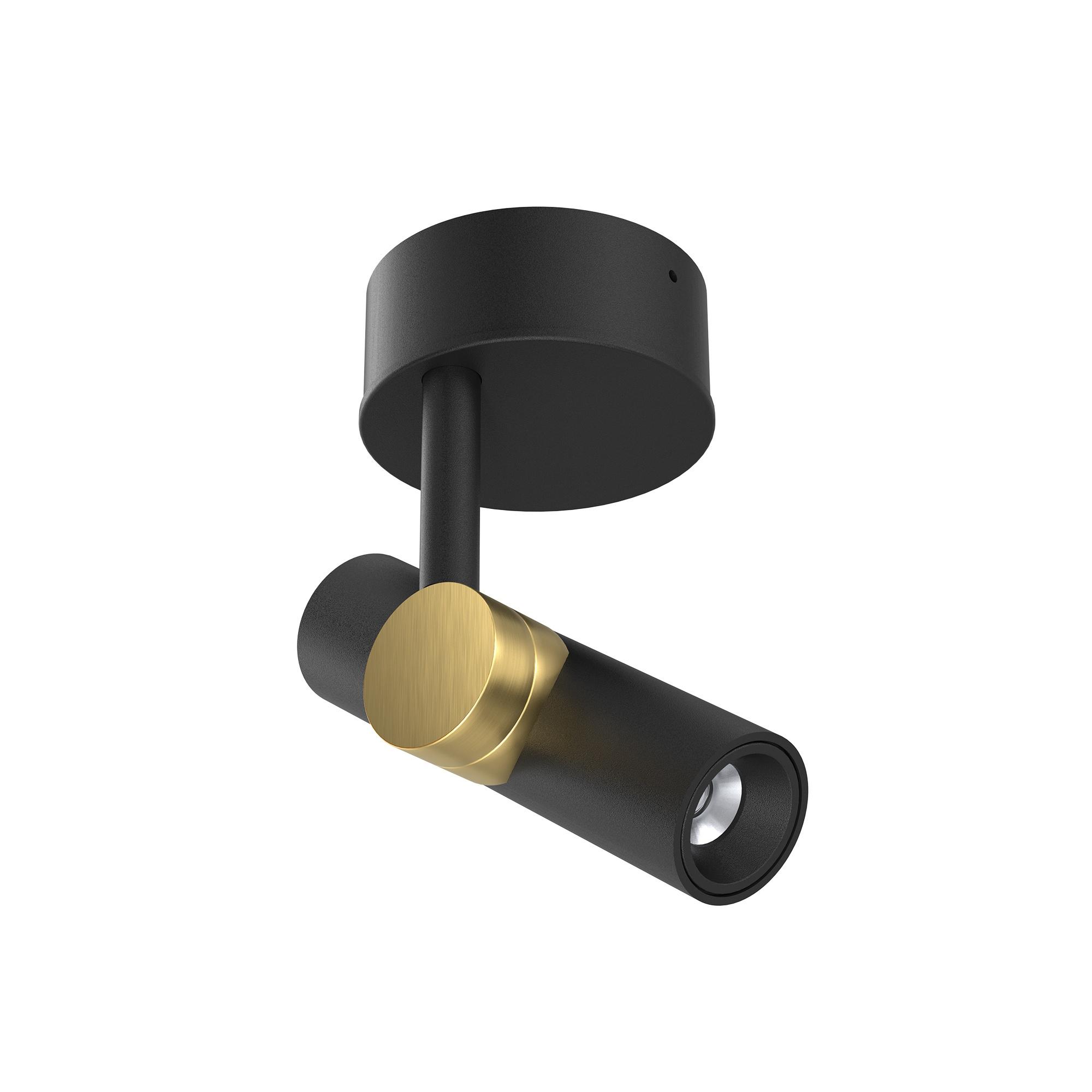 Lámpara de pared Linea Light Goose Ø14 Negro/Dorado