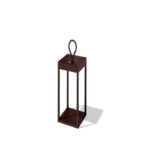 Loom Design LUCERNA 30 Lampada A Batteria Acciaio Corten
