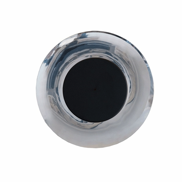 FontanaArte Lunaire Wall Light Polished Aluminium/Black