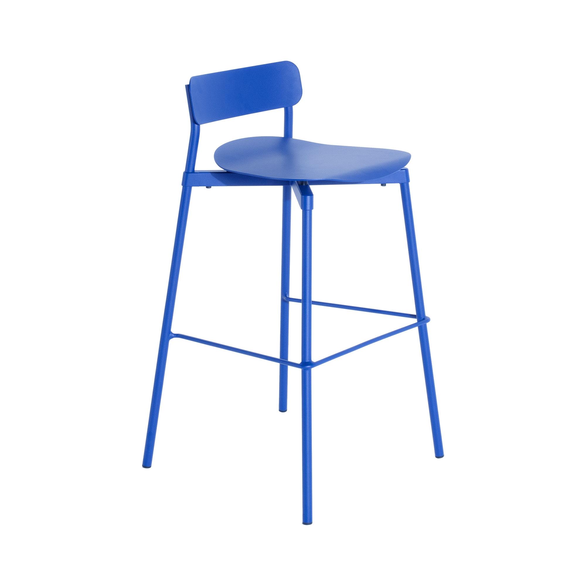 Petite Friture FROMME Tabouret de Bar H65 Bleu