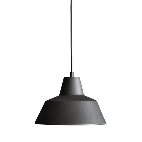 Made By Hand Lámpara colgante de taller Antracita Negro W2