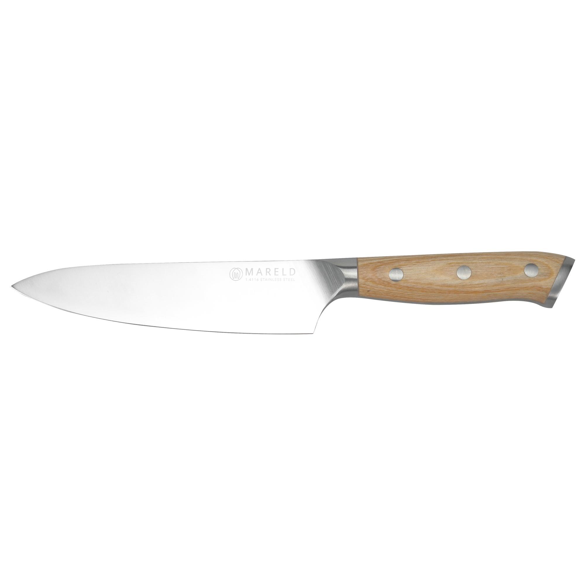 Mareld Europees Universeel Mes 13 cm Licht Hout