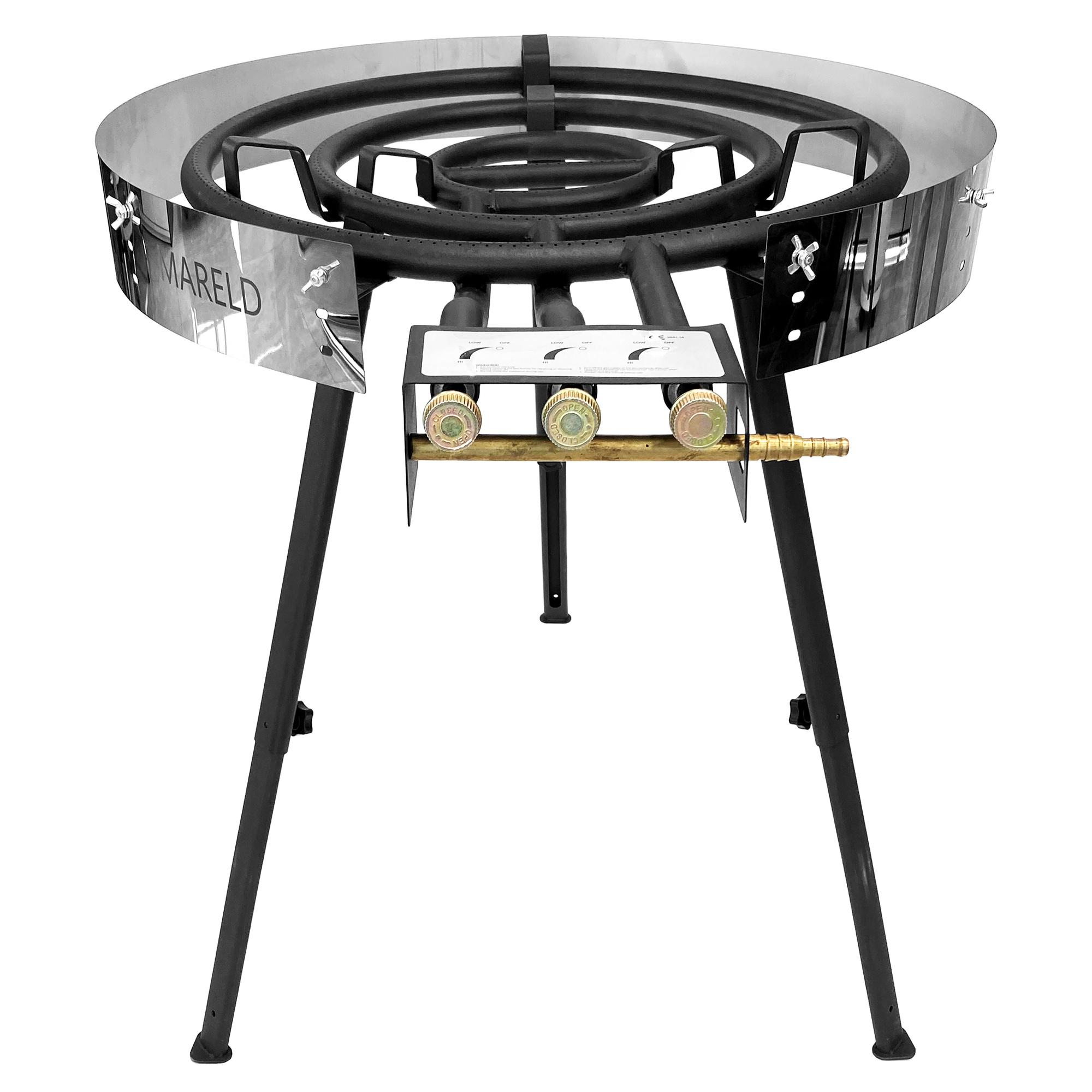 Mareld gassbrenner med 3 ringer 78 cm Sort