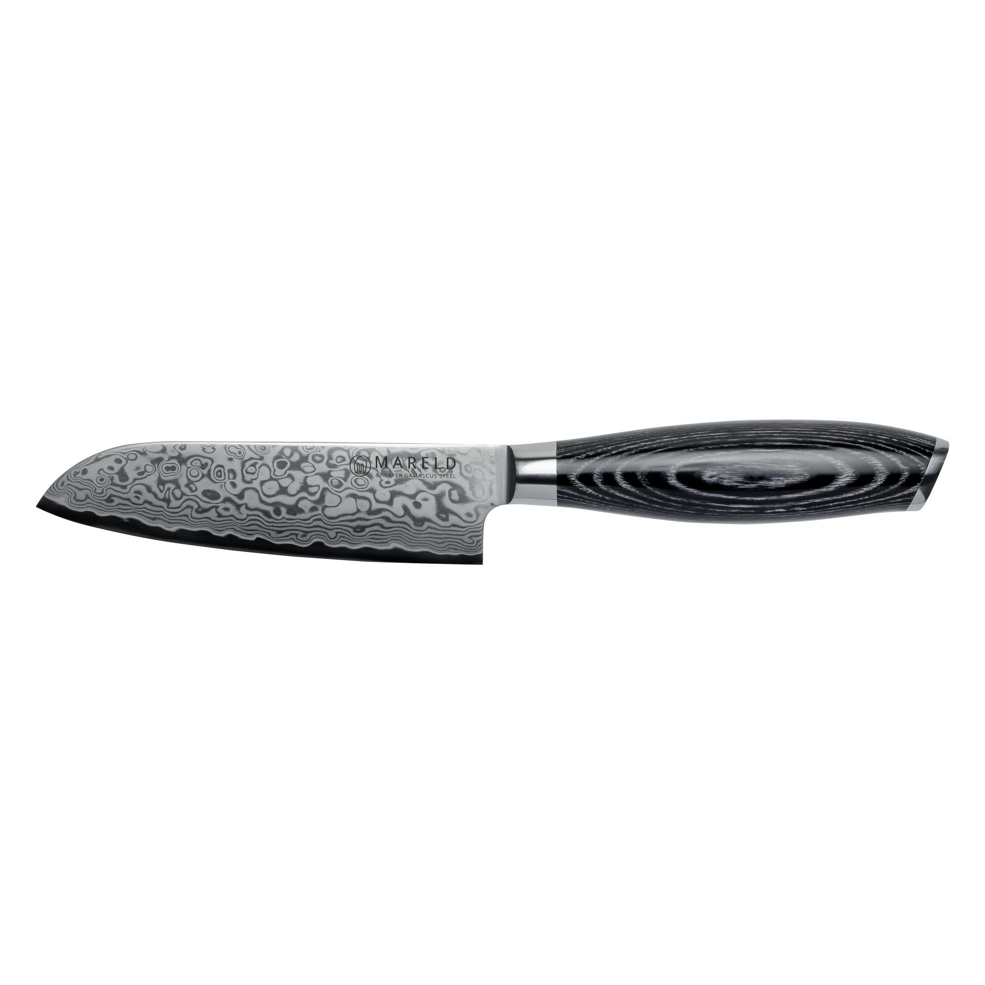 Mareld Akio Japans Santoku mes 13 cm Zwart